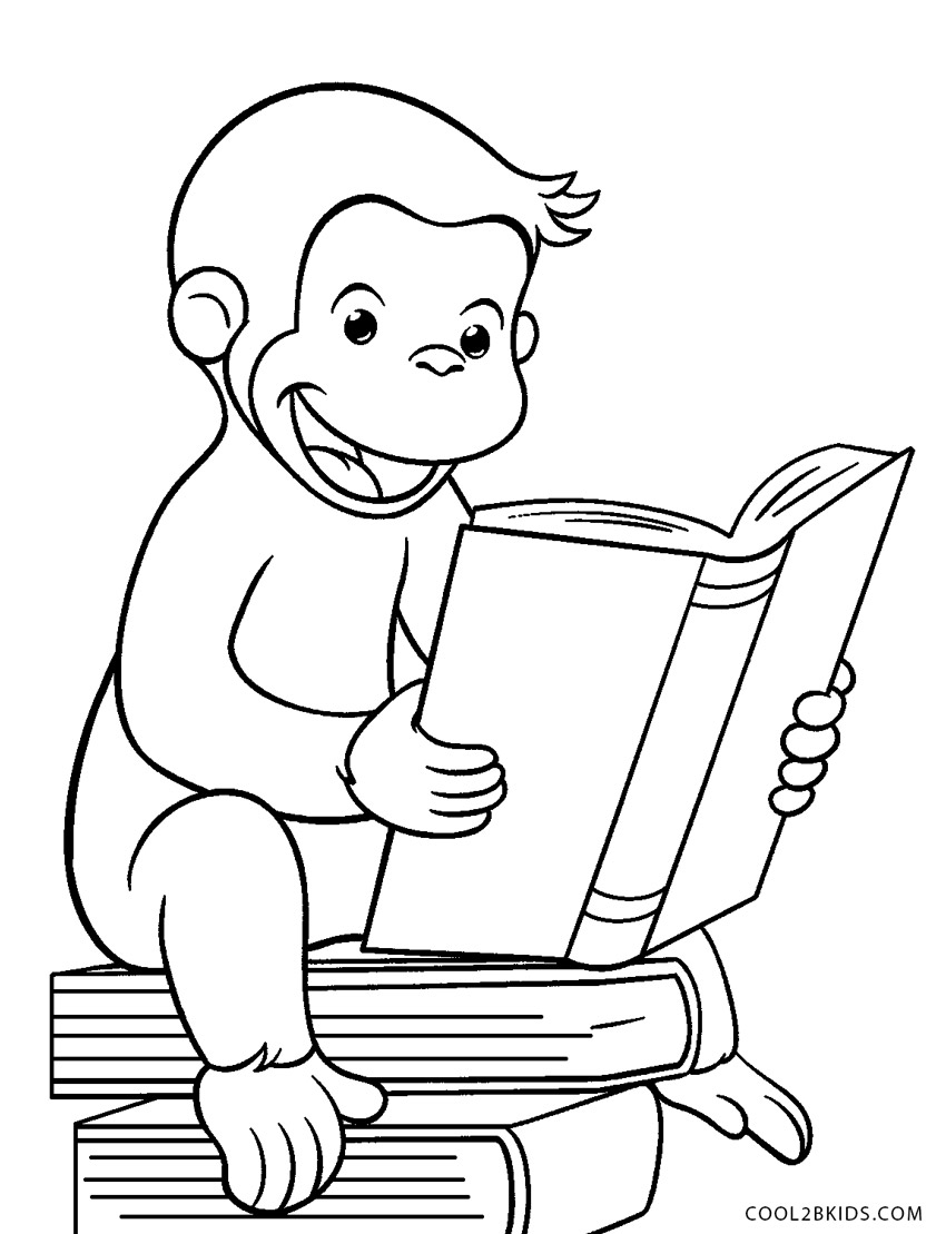 Desenho e Imagem George Curioso Banana para Colorir e Imprimir Grátis para  Adultos e Crianças 