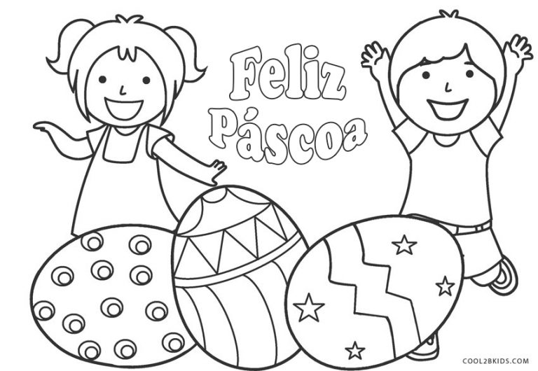 Desenhos de Páscoa para colorir - Páginas para impressão grátis