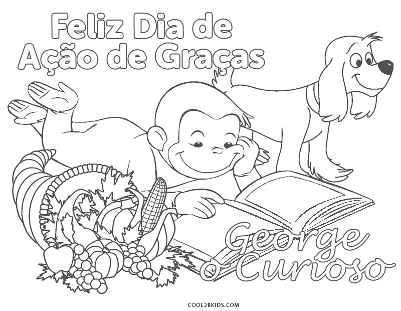 60 Desenhos George o Curioso para colorir 44  Páginas para colorir,  Páginas para colorir natal, Páginas para colorir da disney