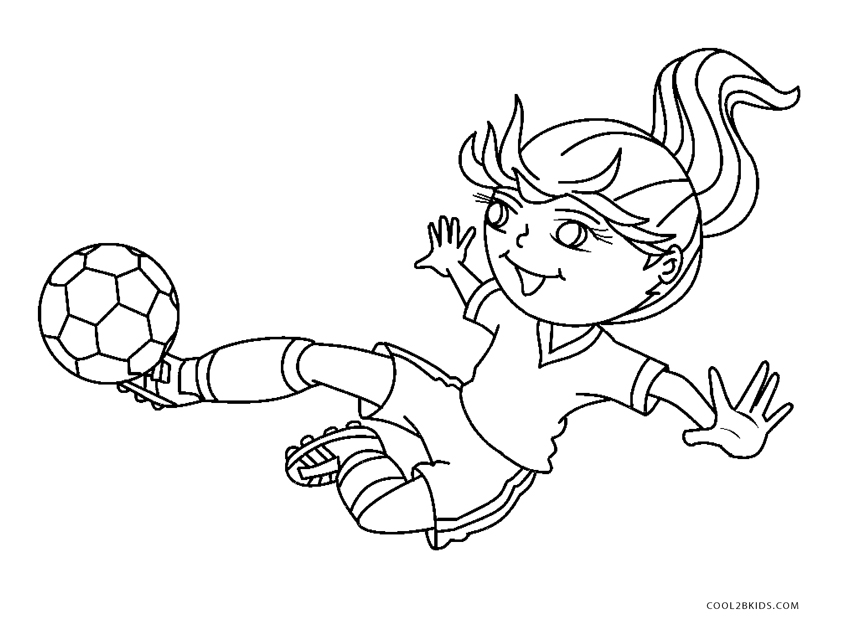 Desenho de Jovem Garoto Jogando Futebol para colorir