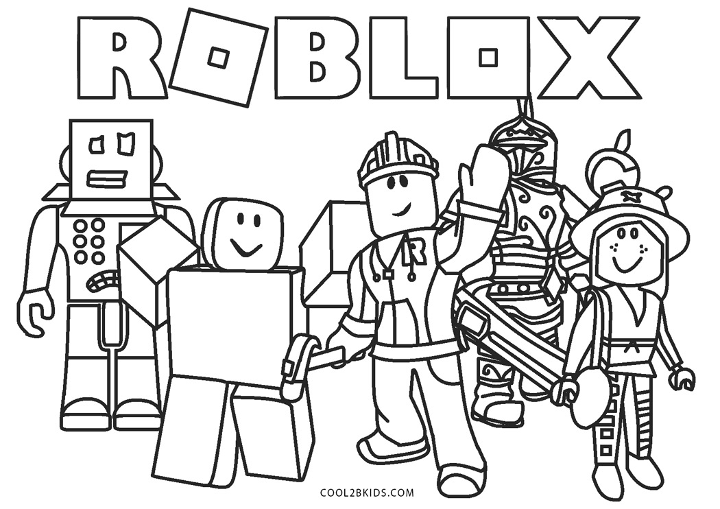 Desenhos de Roblox para colorir - Páginas para impressão grátis