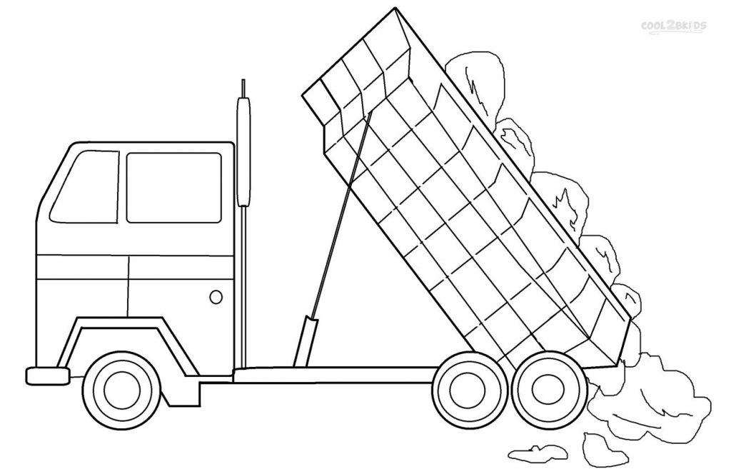 Coloriages  Camion Benne  Coloriages Gratuits à Imprimer