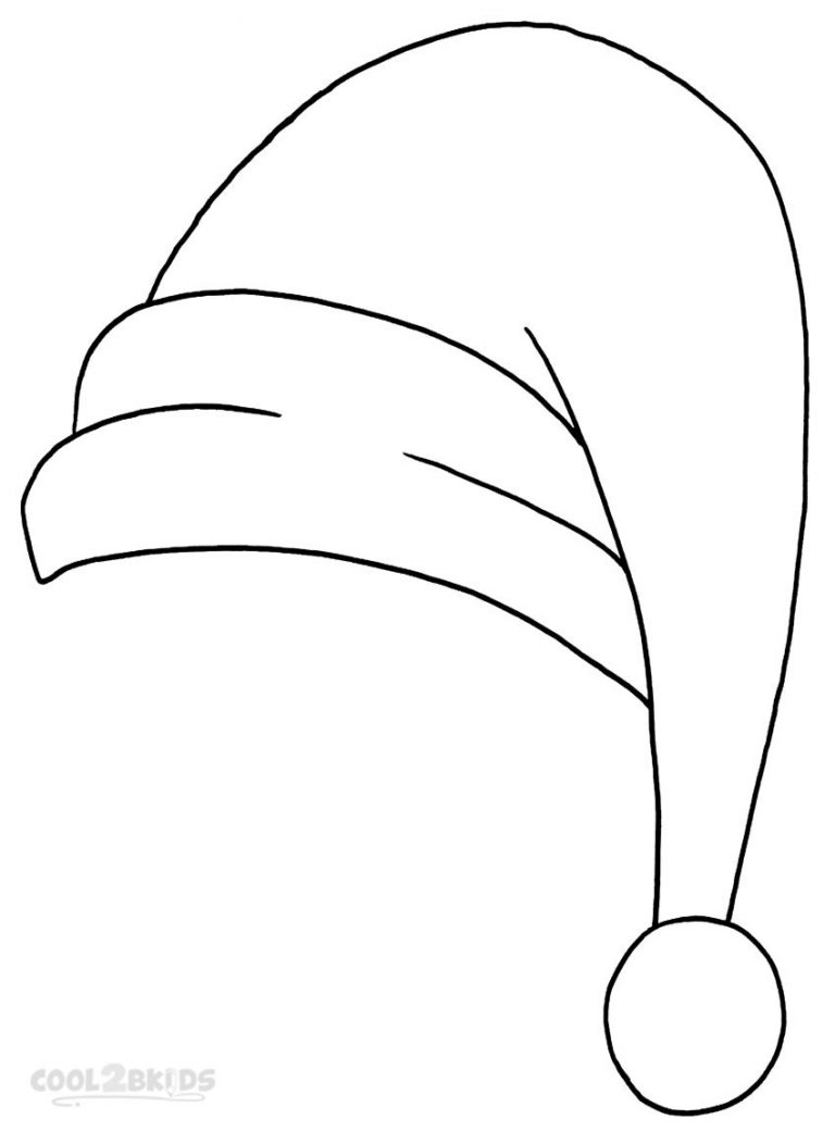 Coloriages  Bonnet de Noel  Coloriages Gratuits à Imprimer