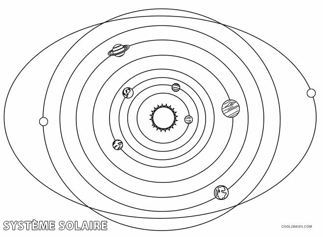 coloriages système solaire coloriages gratuits à imprimer