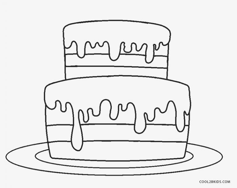Coloriages  Gâteau Anniversaire  Coloriages Gratuits à Imprimer