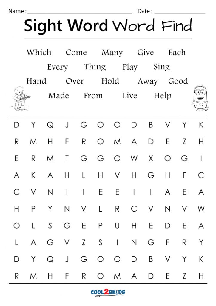 sight-word-find-worksheet