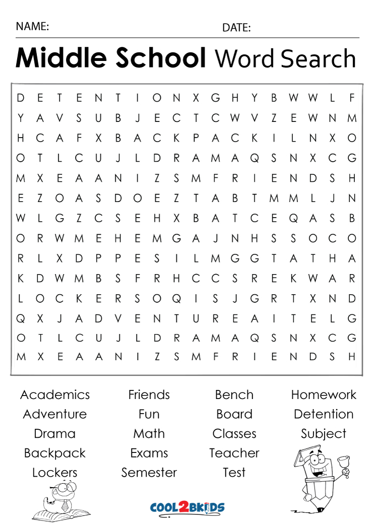 Free Printable Word Puzzles For High School