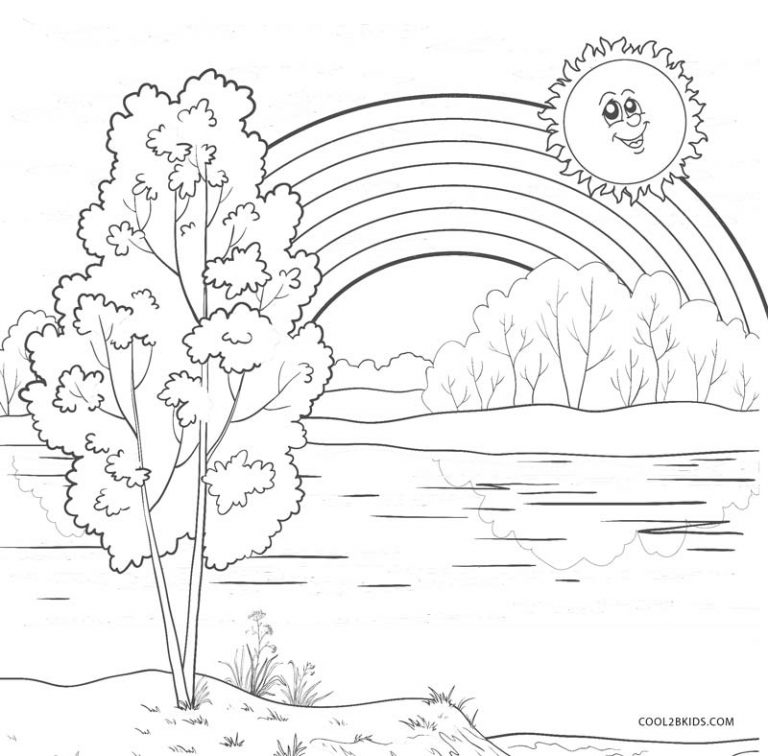 Coloriages  Arc en Ciel  Coloriages Gratuits à Imprimer
