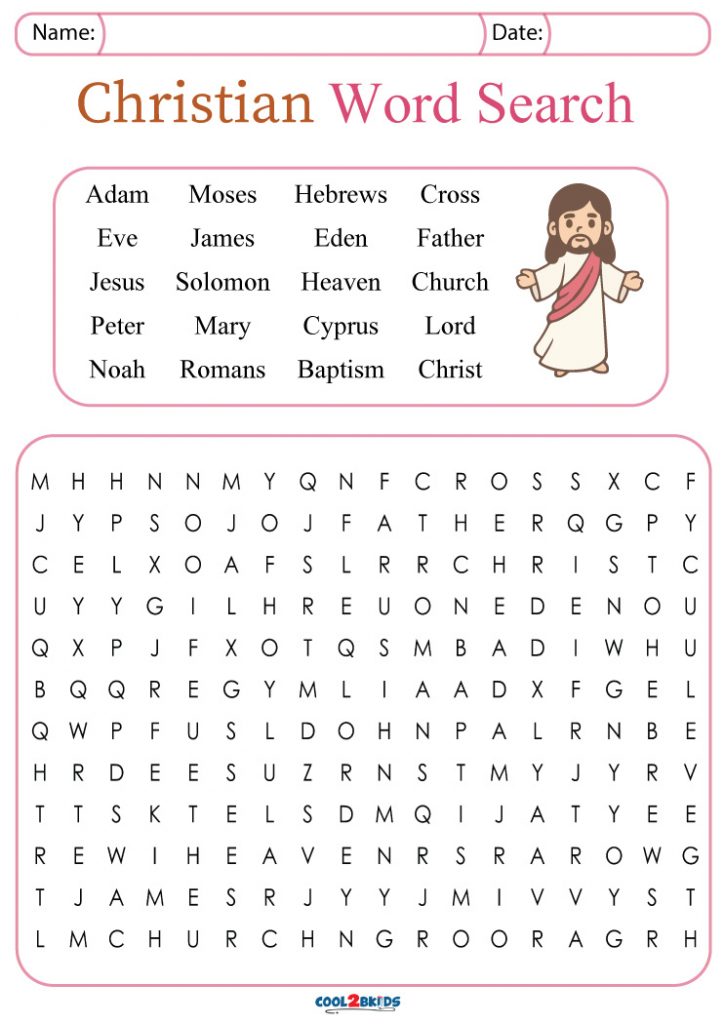 Large Print Bible Word Search