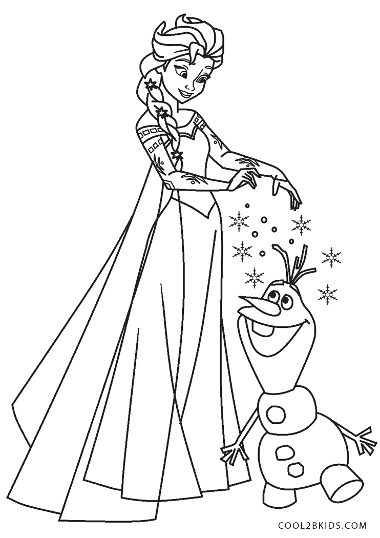 Coloriages  Elsa  Coloriages Gratuits à Imprimer