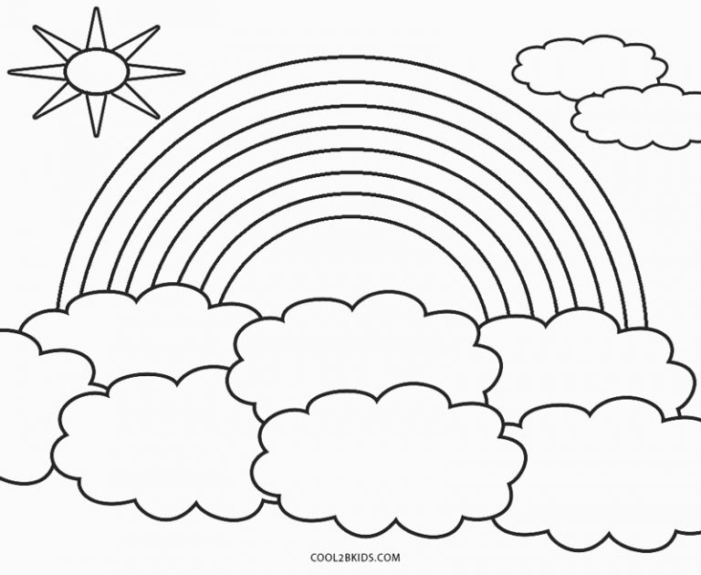 Coloriages  Arc en Ciel  Coloriages Gratuits à Imprimer