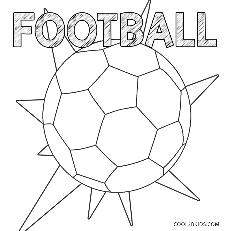 Coloriage facile de foot (Coloriage Foot)