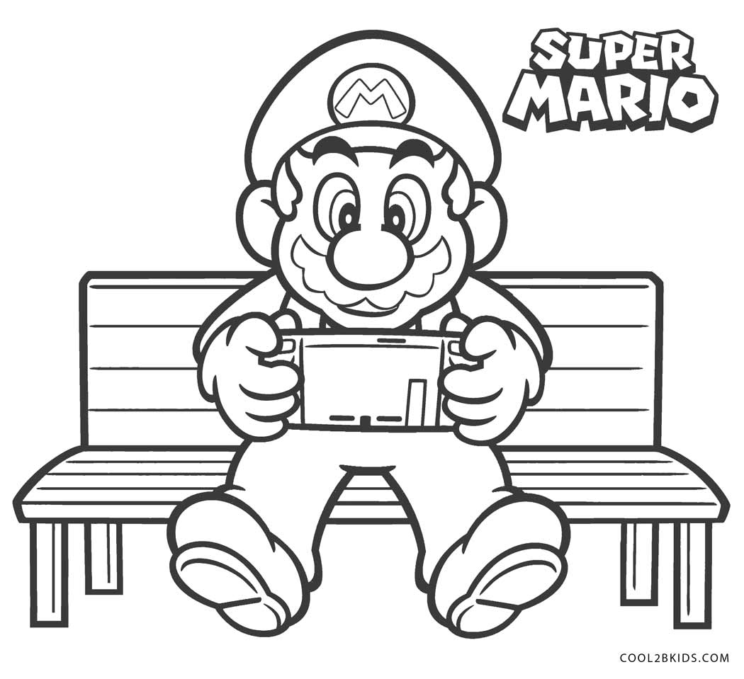 Coloriages Mario Coloriages Gratuits Imprimer