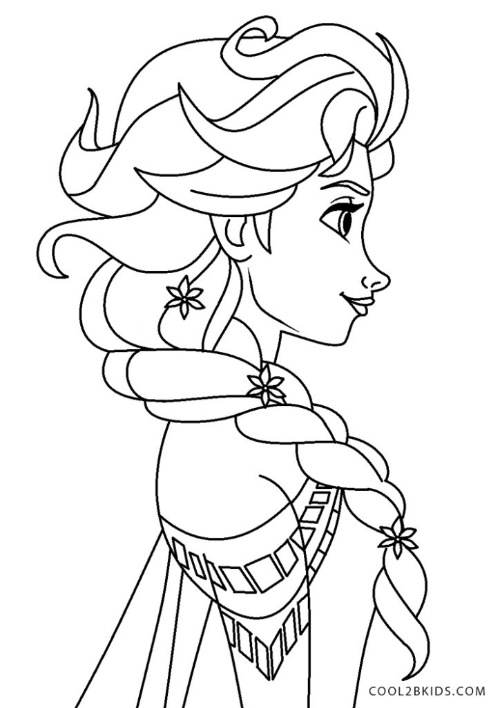 Coloriages  Elsa  Coloriages Gratuits à Imprimer