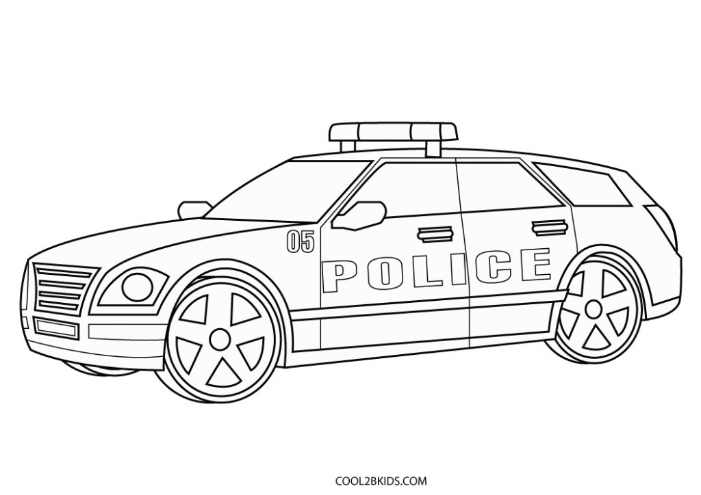 Free Printable Police Car Coloring Pages For Kids