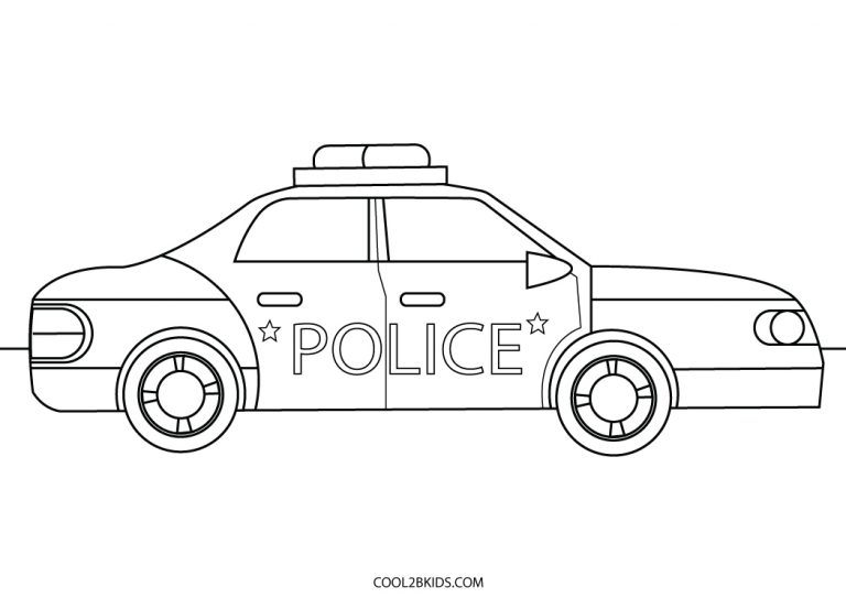Free Printable Police Car Coloring Pages For Kids