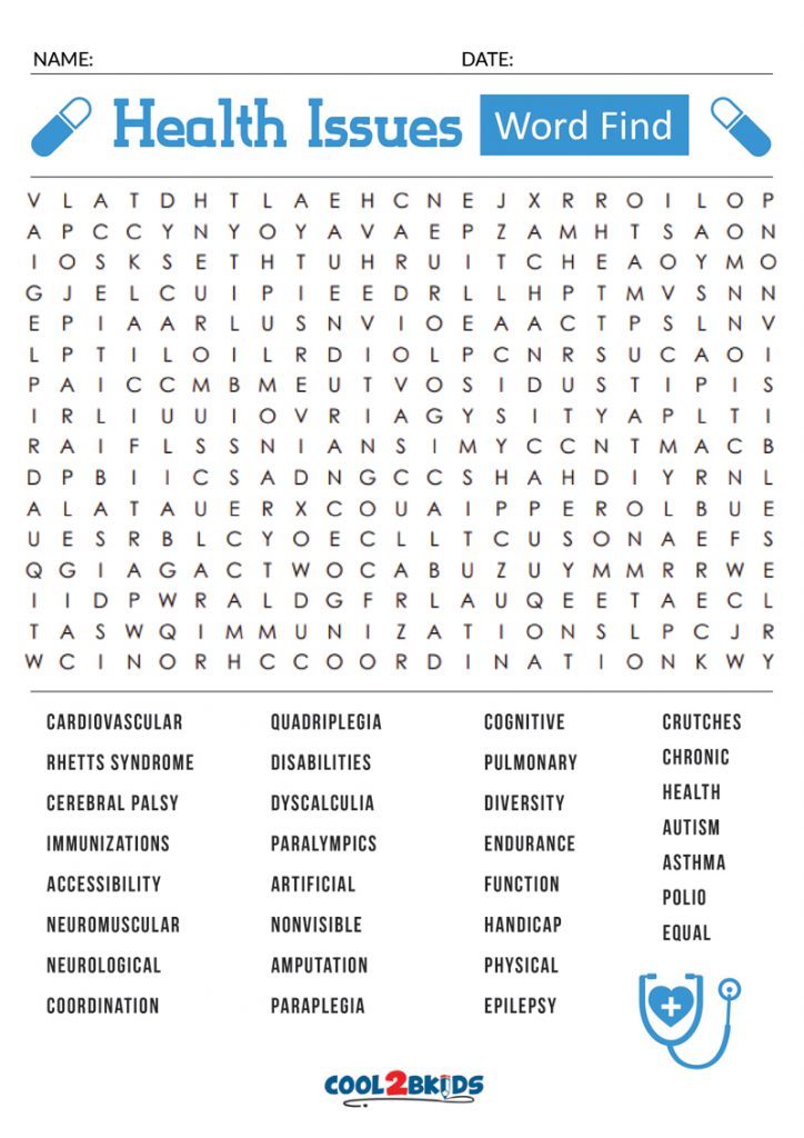 Free Printable Hard Word Searches