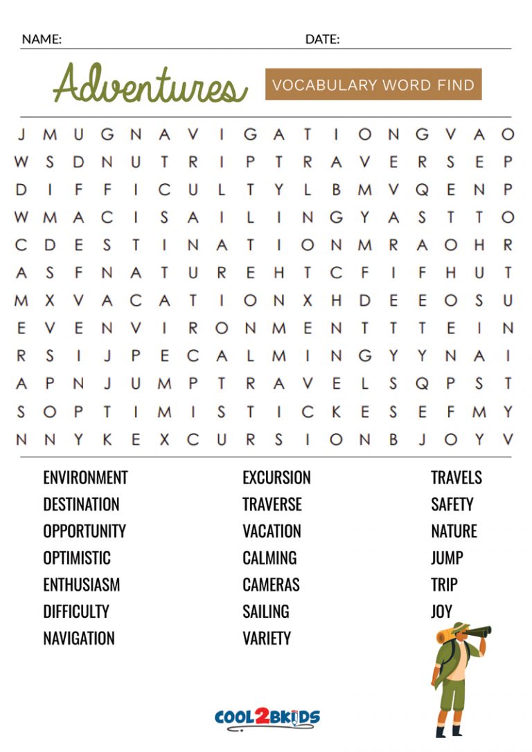 Printable Easy Word Search - Cool2bKids