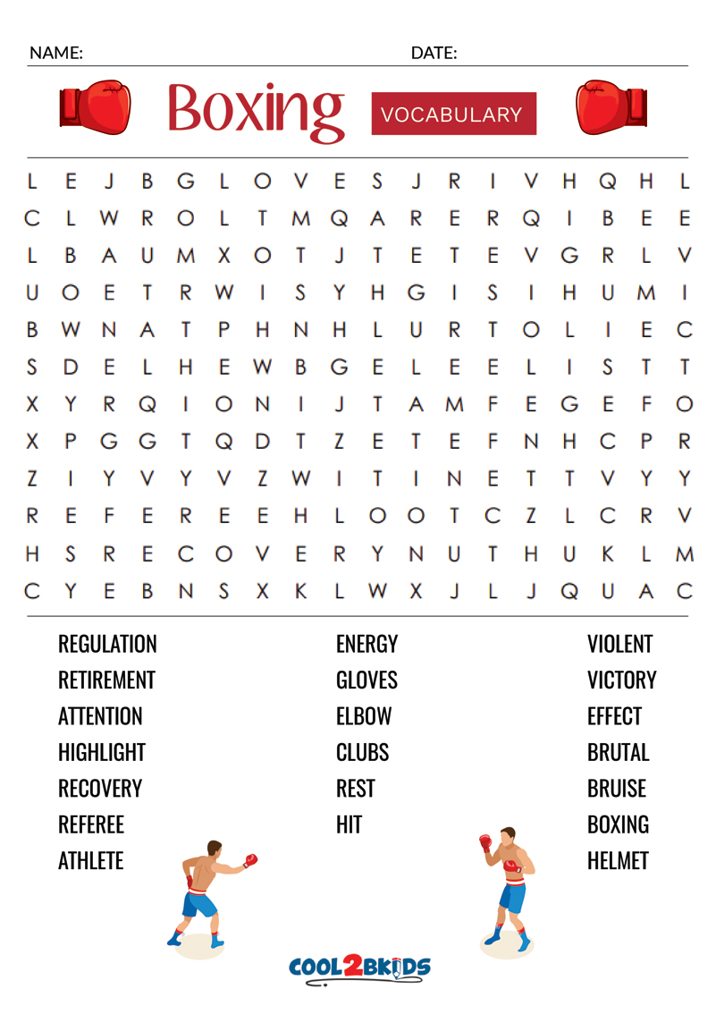 Printable Easy Word Search - Cool2bKids