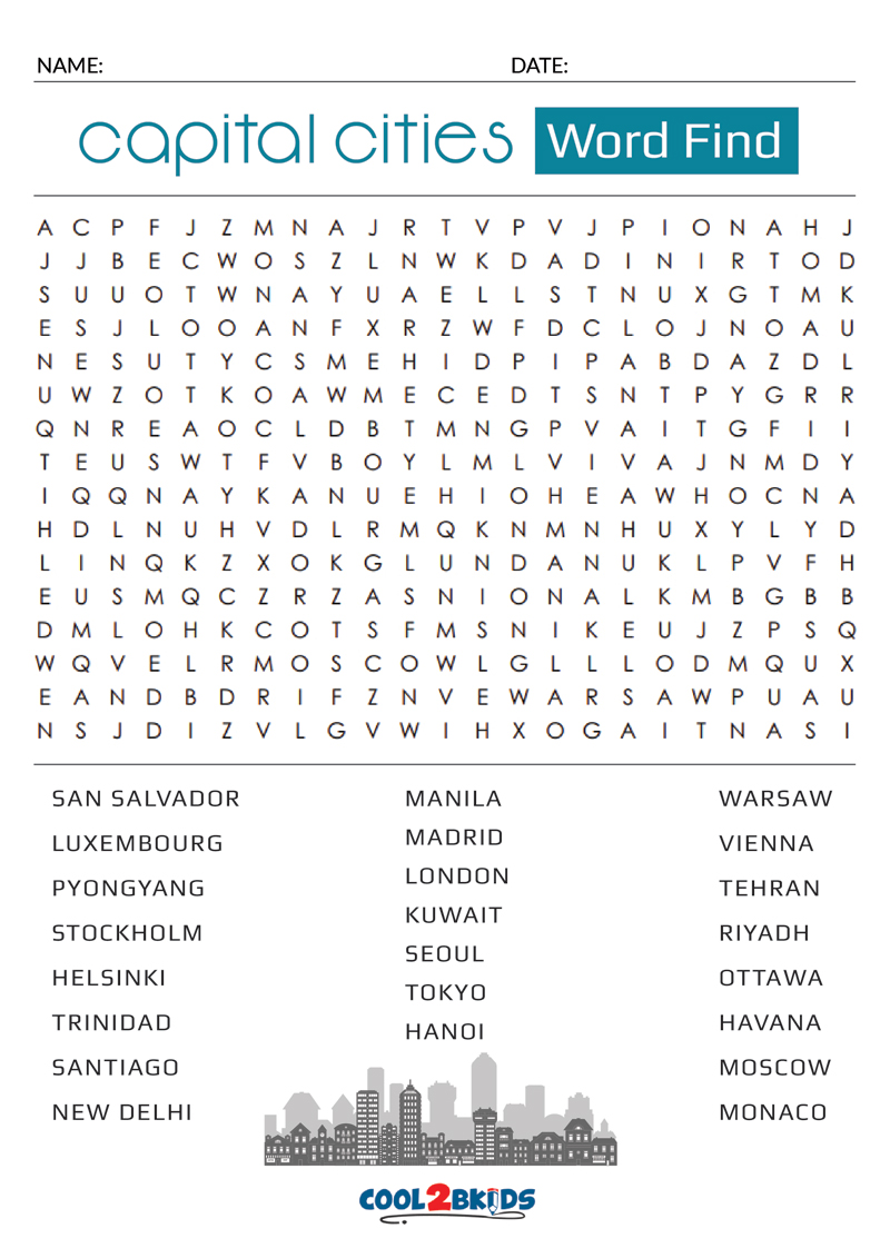 Difficult Printable Word Searches