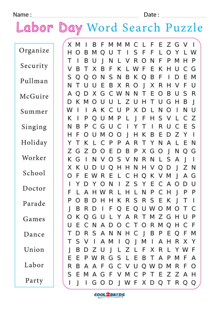 labor-day-word-search-printable