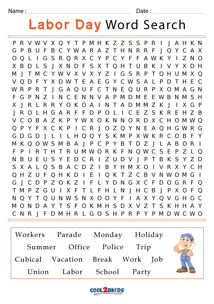 labor-day-word-search-printable