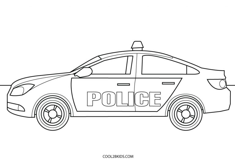 Free Printable Police Car Coloring Pages For Kids