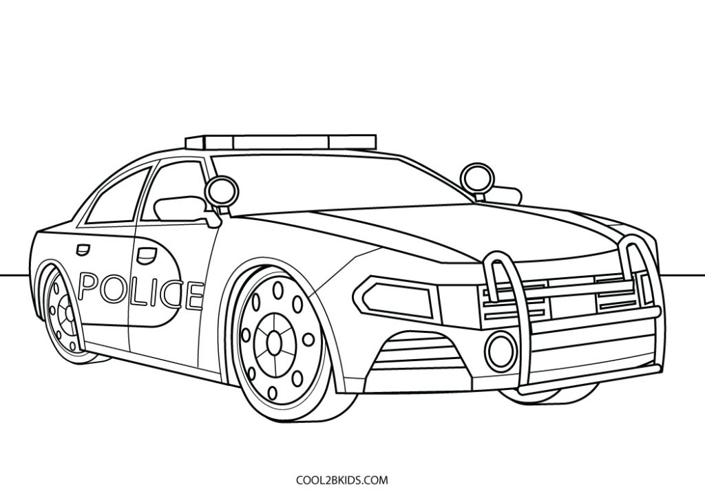 Free Printable Police Car Coloring Pages For Kids