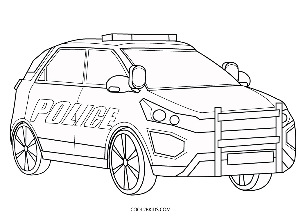 Police Car Coloring Coloring Pages