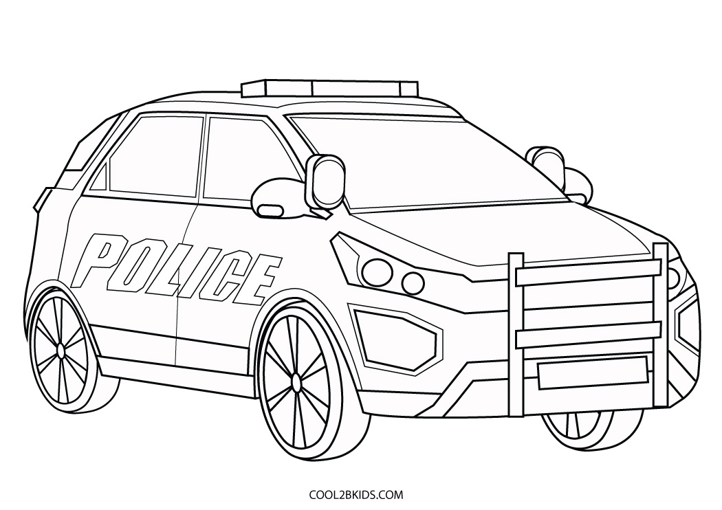 Police Car Coloring Pages