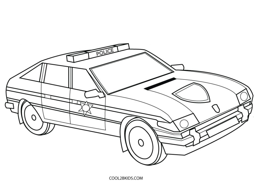 Free Printable Police Car Coloring Pages For Kids