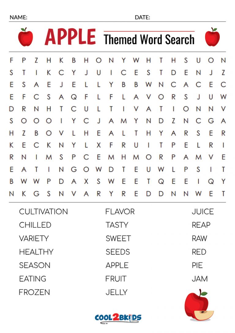 Printable Easy Word Search Cool2bKids