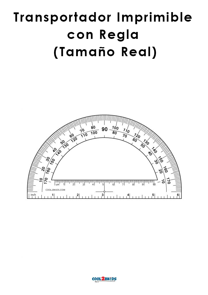 Transportador de Angulos Para Imprimir - Cool2bKids