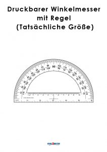 Winkelmesser zum Ausdrucken - Cool2bKids
