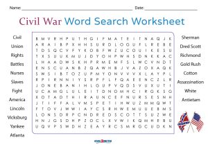 printable civil war word search cool2bkids
