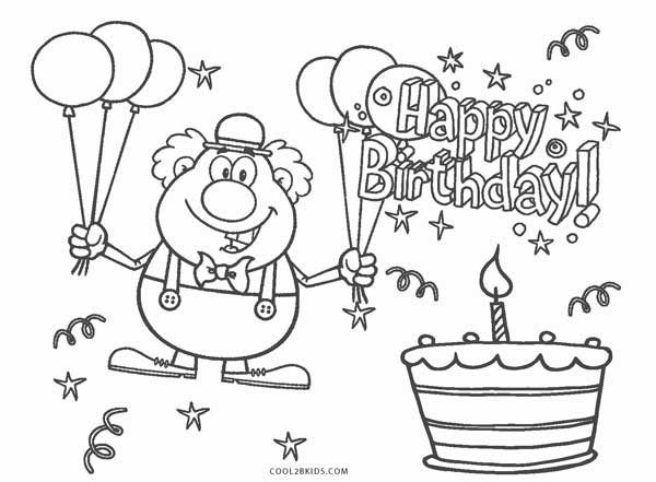 Coloriages Joyeux Anniversaire Coloriages Gratuits A Imprimer