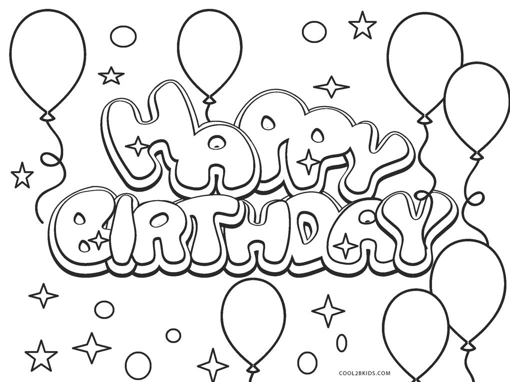 Coloriages Joyeux Anniversaire Coloriages Gratuits A Imprimer