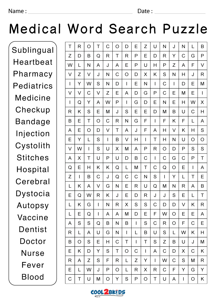 doctor's visit word search