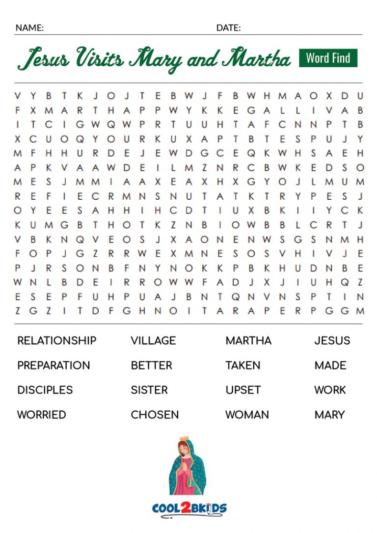 Printable Jesus Word Search Cool2bKids