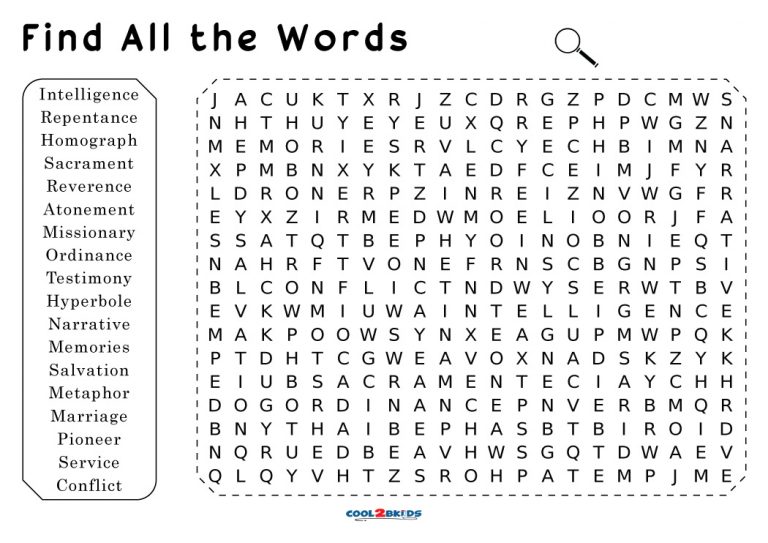 Printable Word Searches For Seniors Printable World Holiday