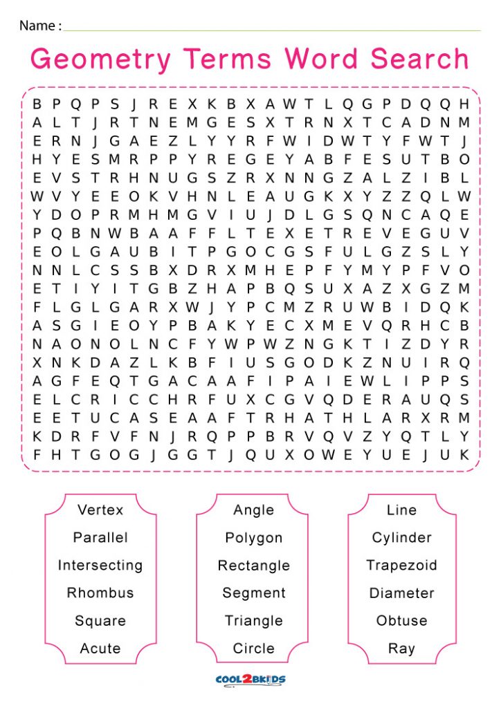 Printable 7th Grade Word Search