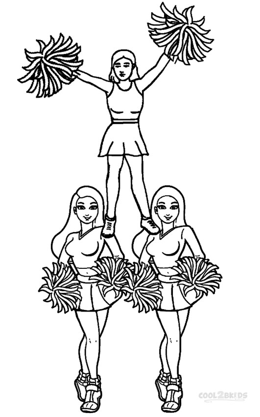 Kolorowanki Cheerleading Darmowe do Druku