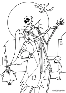 Top 25 'Nightmare Before Christmas' Coloring Pages