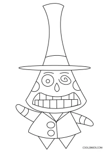zero nightmare before christmas coloring pages