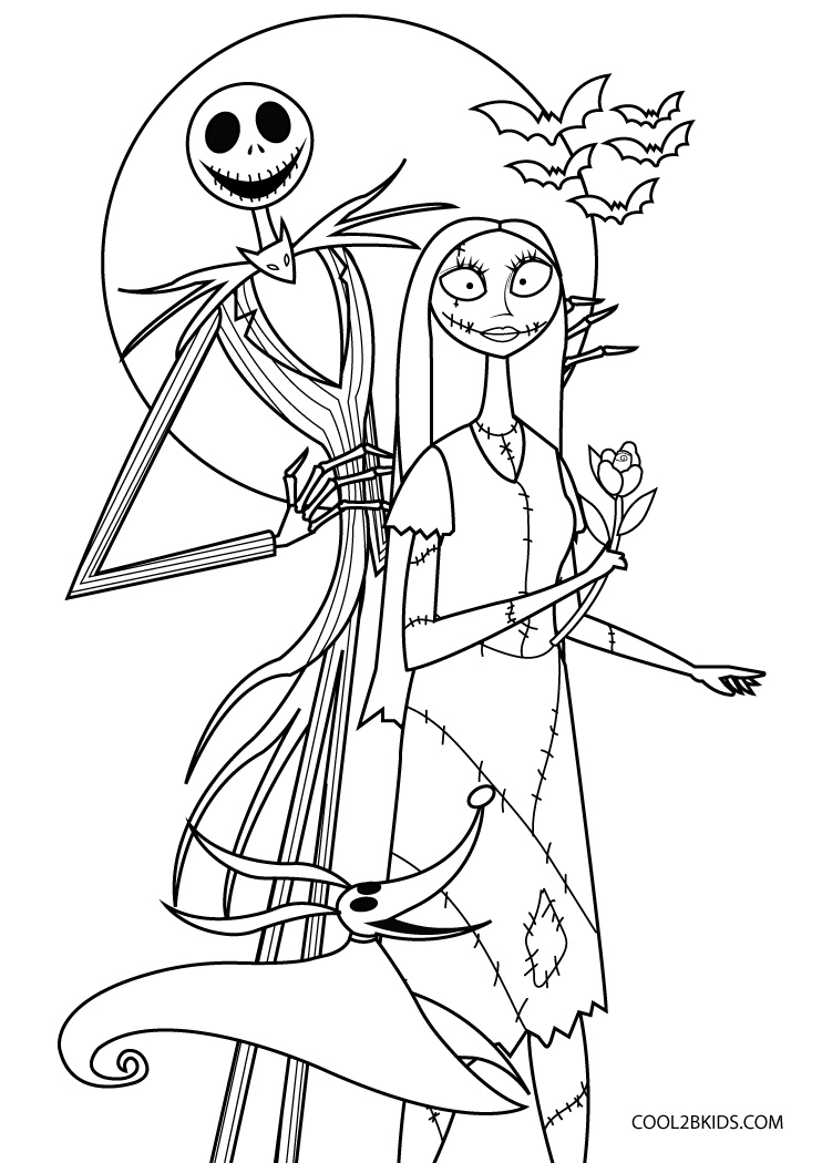 Top 25 'Nightmare Before Christmas' Coloring Pages