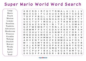 Super Mario Printable Word Searches  Mario bros party, Super mario bros  party, Super mario