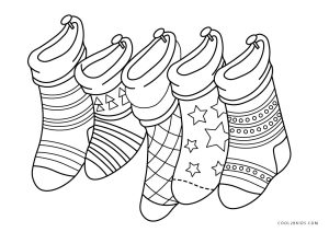 Free Printable Christmas Stocking Coloring Pages For Kids