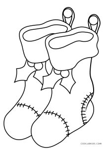 Free Printable Christmas Stocking Coloring Pages For Kids