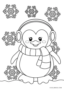 preschool coloring pages for winter