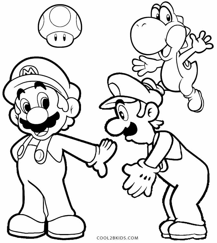 Disegno Di Mario E Luigi Da Colorare Per Bambini | My XXX Hot Girl